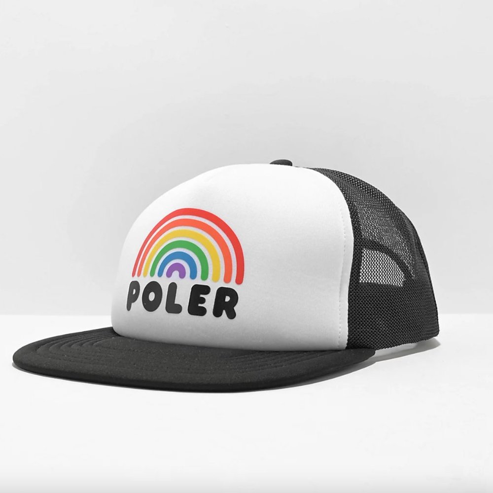 ✨NEW✨ POLER rainbow camp vibes trucker hat pride trucker hat